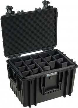 B&W Case Type 5500 RPD noir avec compartiments