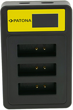 PATONA Smart Dual LCD Chargeur USB pour Canon NB-13L