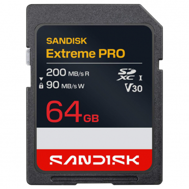 SanDisk SDXC Extreme PRO 64GB 200MB/s V30 UHS-I