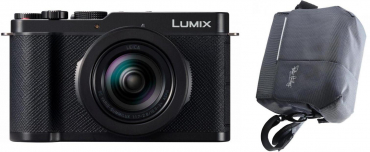 Panasonic Lumix L10 schwarz + Peter Hadley Tasche