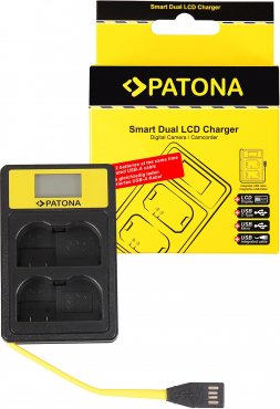 PATONA Smart Dual LCD USB Ladegerät für Nikon EN-EL15