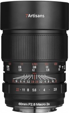 7Artisans 60mm f2.8 Macro 2X for Canon RF