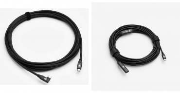 CobraTether Max Reach Bundle 15M 10G Schw abgewinkelt