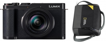 Panasonic Lumix L10 schwarz + National Geographic Tasche