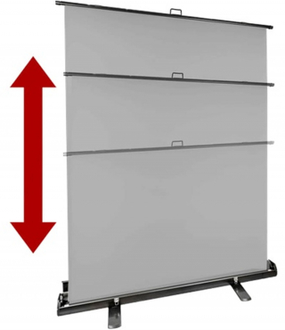 StudioKing Roll-Up Hintergrund Grau FB-150200FGR 150x200 cm