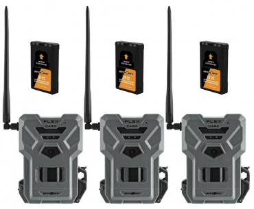 SPYPOINT FLEX-DARK wildlife camera 3-pack + 3x LIT22 battery