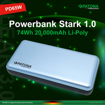 PATONA Premium Powerbank Stark 1.0 PD65W 20.000mAh
