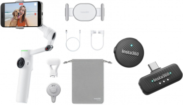 INSTA360 Flow 2 Pro Creator Bundle Summit White + Mic Air (1 TX+1 RX)