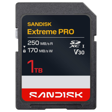 SanDisk SDXC Extreme PRO 1TB 250MB/s V30 UHS-I
