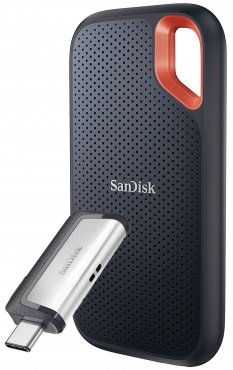 SanDisk SSD Extreme Portable 2TB 1050MB/s + SanDisk 64GB Ultra Dual USB Stick