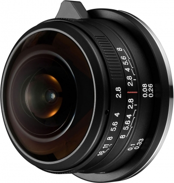 Technische Daten  LAOWA 4mm f2,8 Circular Fisheye für MFT