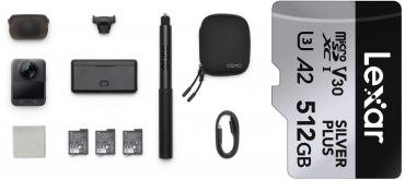 DJI Osmo 360 Adventure Combo + Lexar Silver Plus microSDXC 512GB