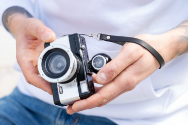 Lomography Handschlaufe Leder schwarz