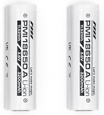 PMI battery 18650 2-pack 3200mAh