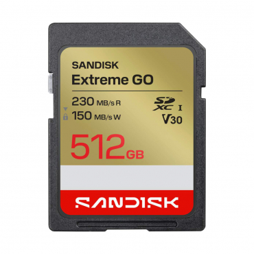 SanDisk 512 GB Extreme GO SDXC Card