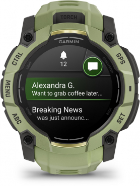 Garmin Instinct® 3 50mm AMOLED Grau Farngrün