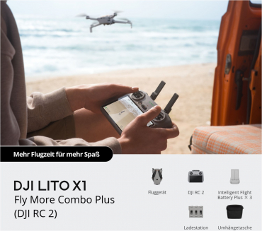 DJI Lito X1 Fly More Combo Plus (DJI RC 2)