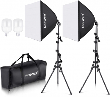 NEEWER NK200 2x 35 Watt LED Softbox Set mit Stativ