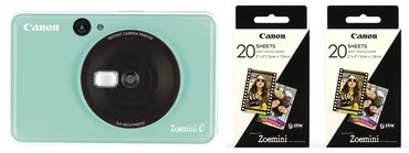 Canon Zoemini C grün + 2x ZP-2030 20 Bl. Papier