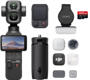 DJI Osmo Pocket 4P Vlog Combo + SanDisk Extreme Pro 128GB 200MB/s V30