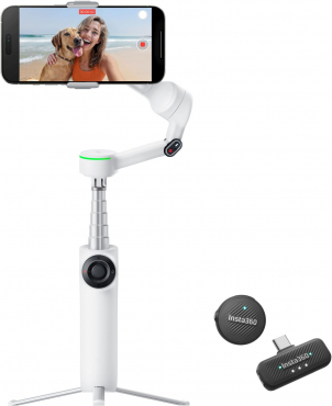 INSTA360 Flow 2 Pro Standard Bundle Summit White + Mic Air 1 TX + 1 RX