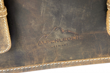 Alpenleder Kameratasche Reporter old havanna