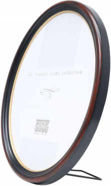Deknudt S100F9 10x15cm Ovalrahmen schwarz-braun