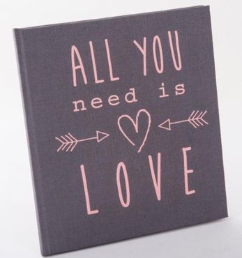Goldbuch Hochzeitstagebuch All you need is love grau