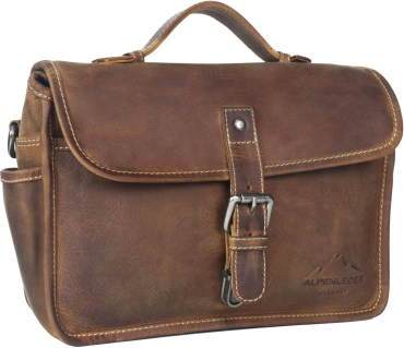 Alpine leather camera bag press wild camel