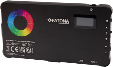 PATONA Premium RGB éclairage vidéo + fonction banc de puissance