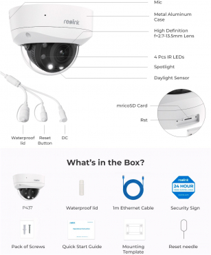 Reolink P437 PoE Überwachungskamera