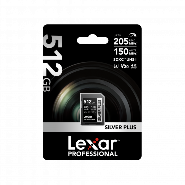 Lexar SDXC Silver Plus UHS-I 512GB 