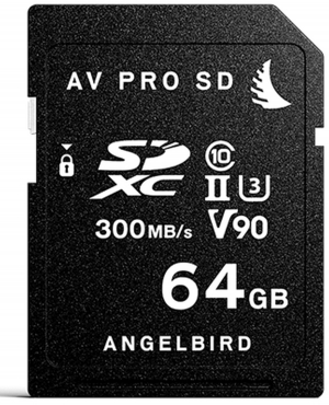 Angelbird SD Card AV PRO UHS-II 64GB V90 300MB/s