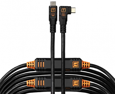 Tether Tools TetherPro Optima 10G USB-C Right Angle 9,4m schwarz
