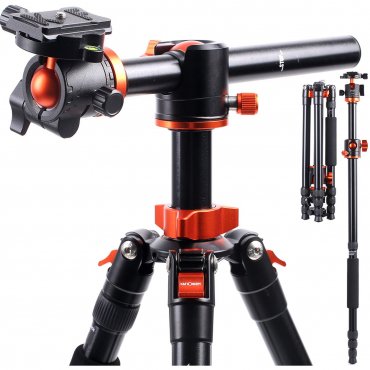 K&F Concept Tripod SA254T2 185cm with Monopod & Arm