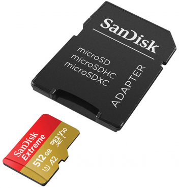 SanDisk micro SDXC Extreme 512GB 190MB/s V30