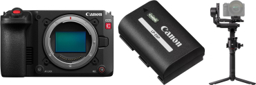 Canon EOS C50 + LP-E6P battery + DJI RS 5