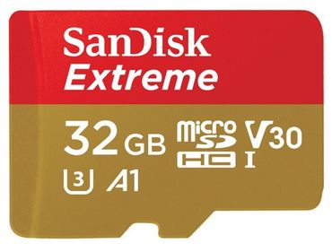 SanDisk Extreme MicroSDHC 32GB 100MB/s V30 - 6025319 SanDisk Extreme MicroSDHC 32GB 100MB/s V30