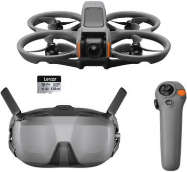 DJI Avata 2 Fly Smart Combo (Single B.) + Lexar Silver Plus 128GB V30