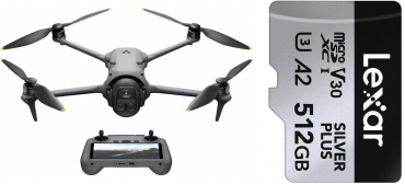 DJI Mavic 4 Pro + Lexar Silver Plus microSDXC 512GB