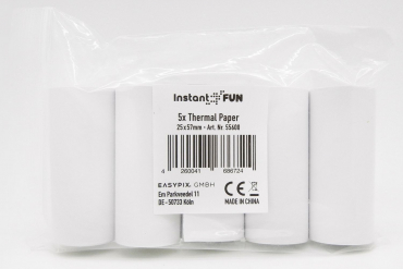Easypix InstantFUN 5x Thermal Printing Paper Rolls