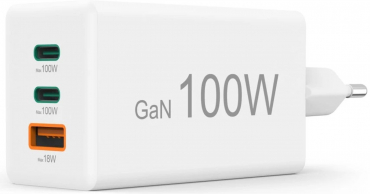 Hama 201997 Hama GaN 2X USB-C,1X USB-A 100W