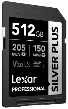 Lexar SDXC Silver Plus UHS-I 512GB 