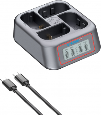 Patona Platinum USB-C 4-way charger for Canon LP-E6NH