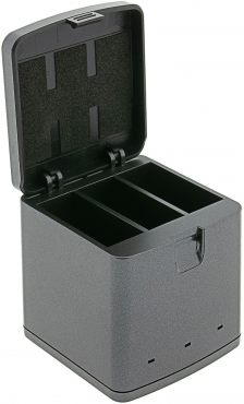 PATONA Premium Tripple-Charger Ladebox für GoPro Hero 13 + USB-C Kabel