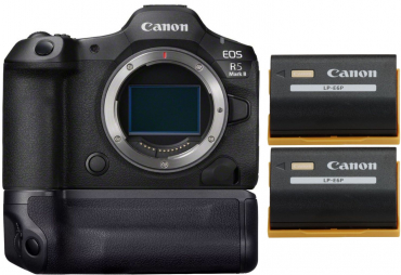 Canon EOS R5 II + BG-R20 Akkugriff + 2x LP-E6P