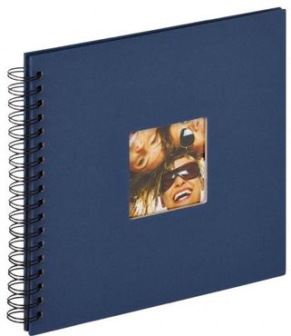 Walther SA-108L Spiral album Fun blue 26x25 cm black pages