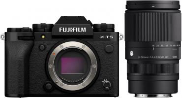 Fujifilm X-T5 Gehäuse schwarz + Sigma 16-300mm f3,5-6,7 DC OS Fuji X