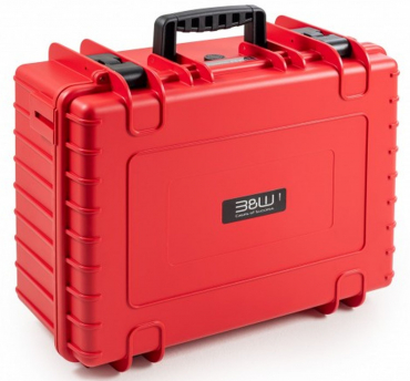 B&W Case Type 6000 Rouge avec insert en mousse