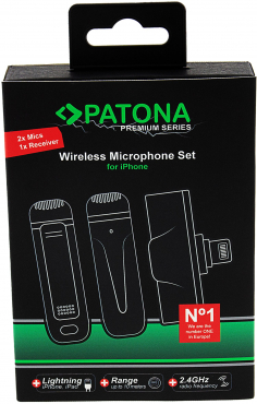 PATONA Premium Lavalier-Mikrofone für Lightning